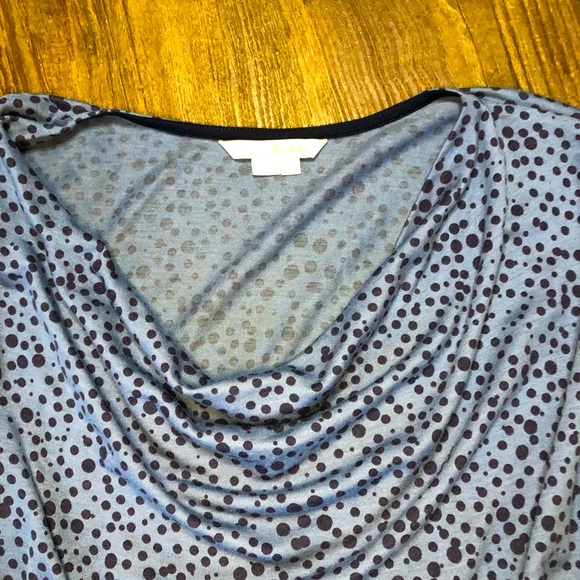 Boden Drop Shoulder Cow Neck Long Sleeve Top Sz 4 - Picture 4 of 13